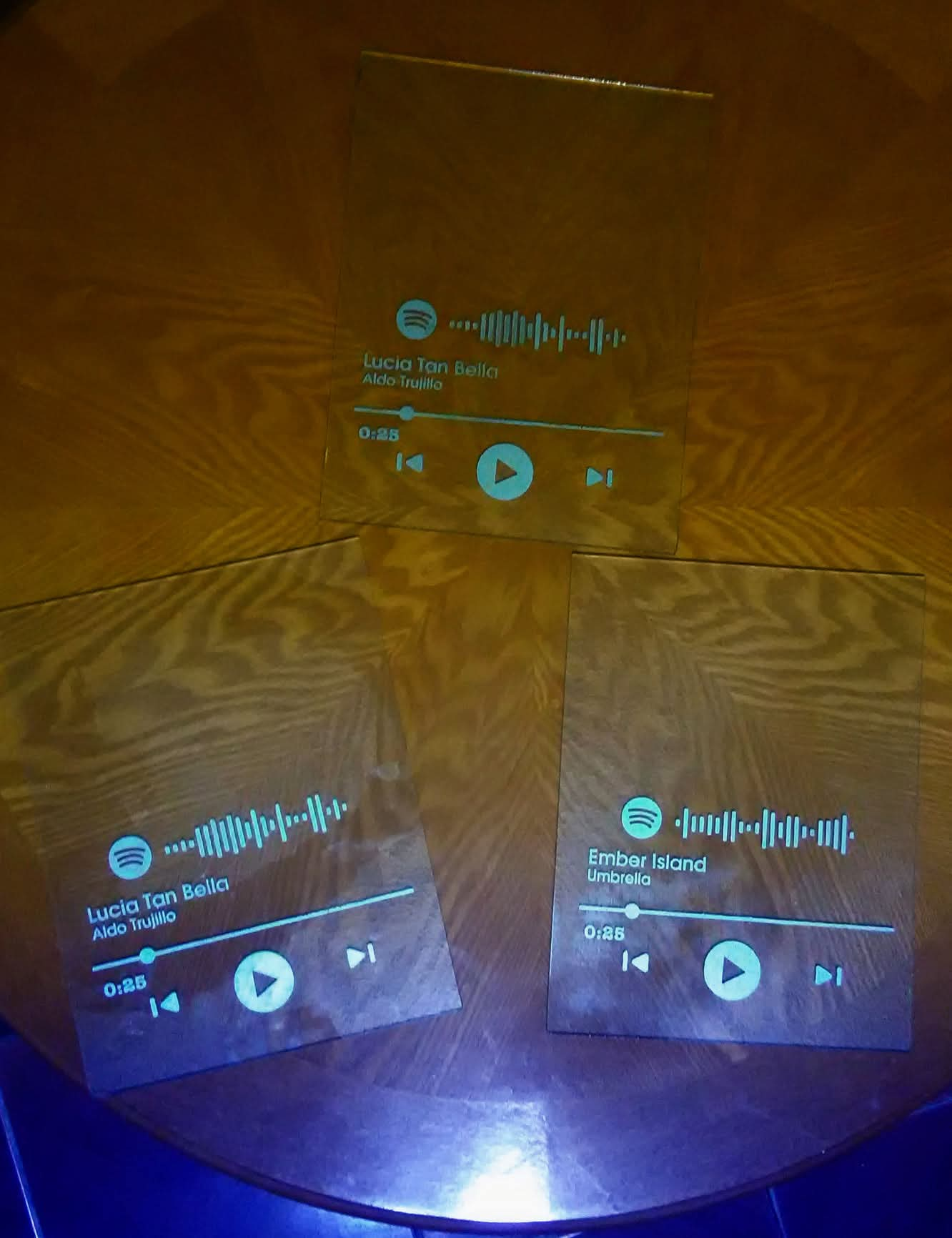 Placas personalizadas de Spotify