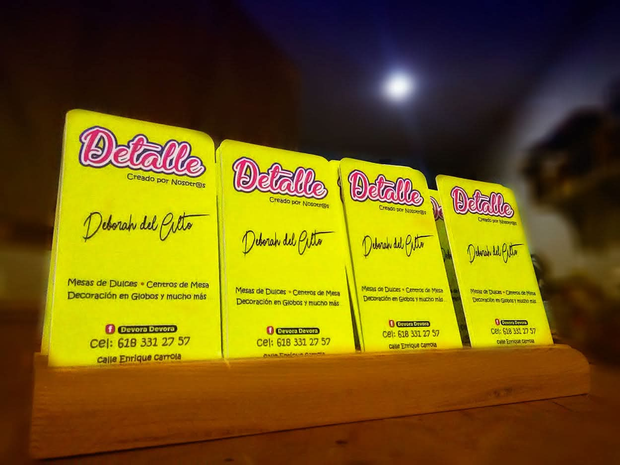Tarjetas de presentación impresas